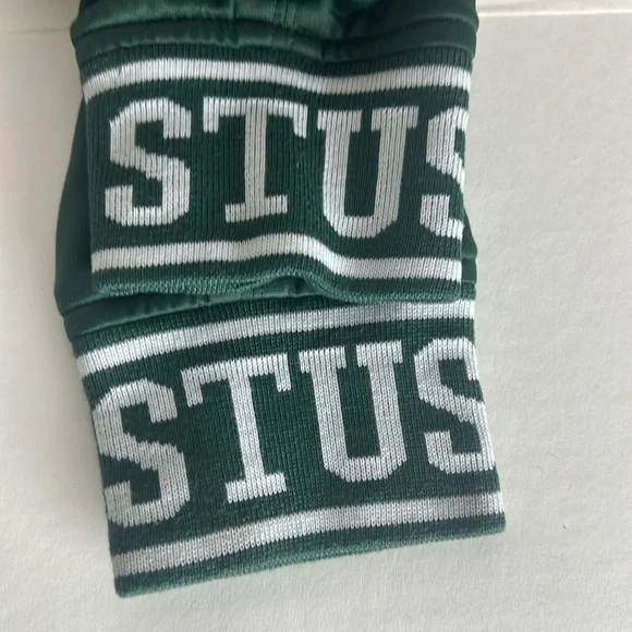 Vintage Stussy 1990s Skull Crown Green Baseball style Jacket Mens size XL - Picture 4 of 12